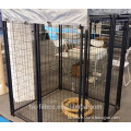 5x6x10 feet heavy duty black powder coated + galvanized steel welded wire mesh dog kennel (Anping pet product expert)